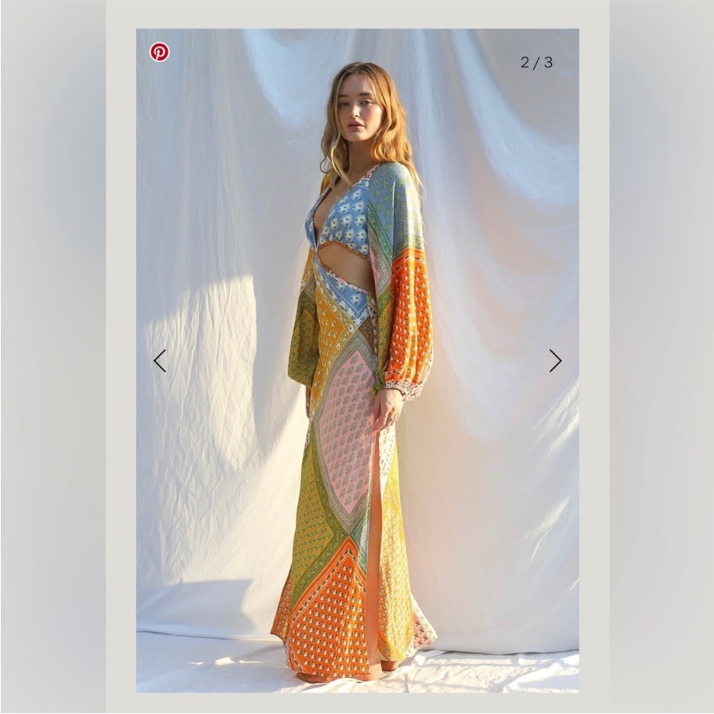 Jen's Pirate Booty patchwork Sonora daydream Multicolor Maxi Dress